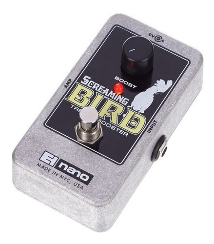 Pedal Boost Electro Harmonix Screaming Bird Color Plateado