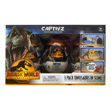 Jurassic World Captivz Dominion Dinosaurios En Slime 3 Pack