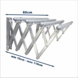 Tendedero De Ropa Plegable En Aluminio 60x110cm 30kg Etrum