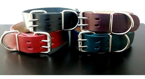 Collar Para Perros Grandes De Cuero Super Rwforzado