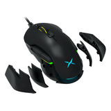 Mouse Gamer Delux M627s Rgb, Programable 8 Botones, 16000dpi Color Negro