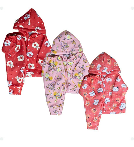 Kit 3 Conjunto Inverno Infantil Soft Roupa De Frio Menino