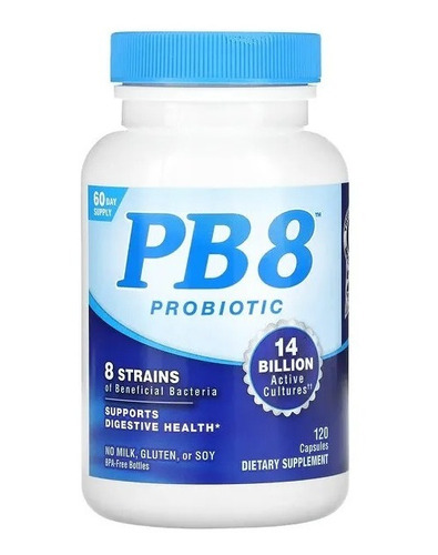 Probiotico Pb8 Carboidratos 120 Caps Nutrition Now Importado