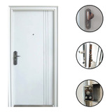 Puerta Multianclaje De Seguridad Terranova Milemor  96 X 205