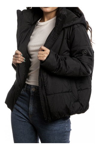 Rusty Smile Puffer Coat Ld Campera Mujer