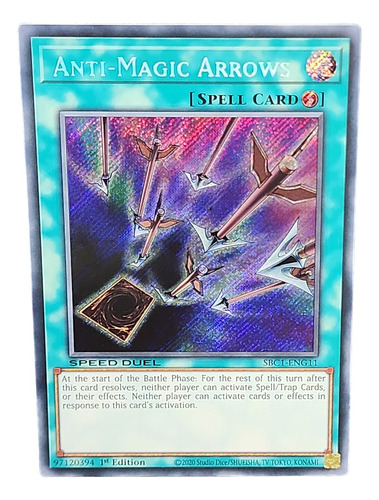 Anti-magic Arrows Secret Rare Speed Duel Yugioh! Ingles.
