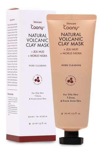 Coony Natural Volcanic Clay X 70 Ml Tipo De Piel Normal