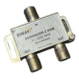 Splitter Divisor De Señal Para 2 Vias Cable Coaxial 1000mhz