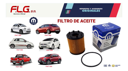 Filtro Aceite Punto Mjet 500 Sp Original Fiat Punto 05/18 Foto 6