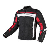 Campera Cordura Ninetoone Fuse Evo Negro Rojo En Teo Motos