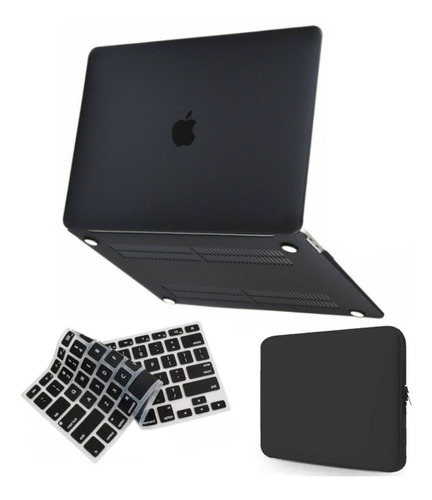 Kit Capa Case Macbook 11 12 13 15 + Pelíc Teclado + Neoprene