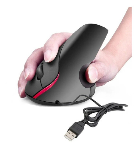 Mouse Vertical Cable Usb Ergonómico - Tecnomati