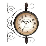 Reloj De Pared Vintage De Doble Cara Reloj De Pared Industri