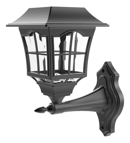 Farol Pared Solar Led Negro Just Home Collection
