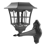 Farol Pared Solar Led Negro Just Home Collection