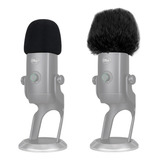 Set 2_filtros Wind Shield Anti Pop Viento Blue Yeti X_black