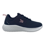 Zapatillas Deportivas De Mujer Jks 02 Negro-blanco