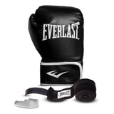 Kit Box Everlast Luvas G/gg + Bandagem + Protetor Bucal
