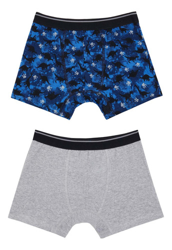 Boxer Bipack Full Rapport/liso Azul Niño Fashion's Park