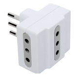 Adaptador Triple 10 A Blanco Halux