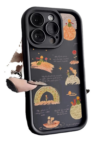 Funda Graffiti Planet El Principito Para iPhone 15, 14 Y 13