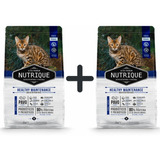 Nutrique Gato Adulto Healthy Maintenance X 2 Kg X 2 Unidades