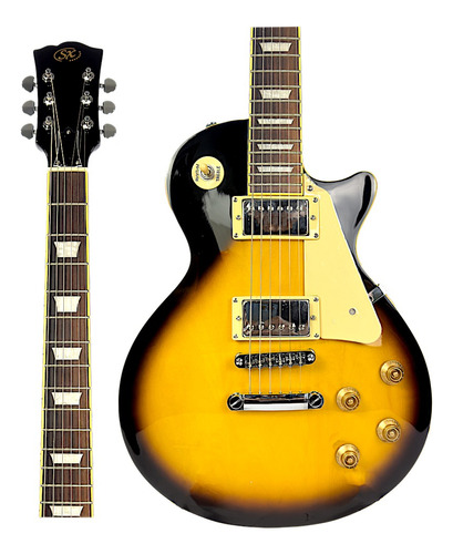 Guitarra Sx Les Paul Ef3 Vs Vintage Sunburst Material Do Diapasão Rosewood Orientação Da Mão Destro
