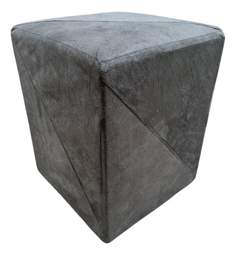 Puff Banqueta Cubo Tecido Suede 34x34x39 Novidade