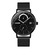 Reloj Dom Impermeable De Acero Inoxidable Para Hombre