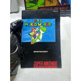 Manual Super Mario World Snes Auténtico