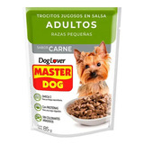 Alimento Master Dog Alimento Húmedo Sachet Master Dog  Para Perro Adulto De Raza Pequeña Sabor Carne En Sobre De 100g