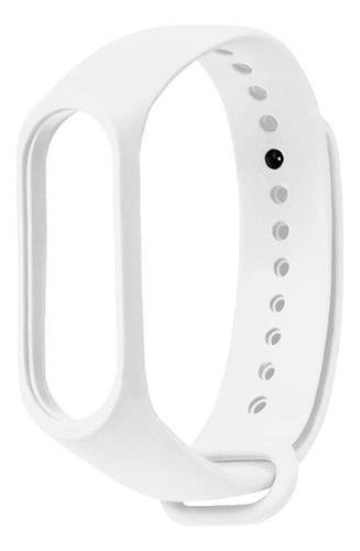 Malla Para Xiaomi Mi Band 5 Pulsera Correa Silicona Colores Color Blanco