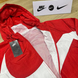 Conjunto Nike Corta Vento Vermelho Masculino Modelo Facão