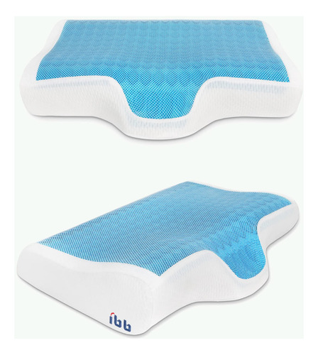 Almohada De Espuma Viscoelstica De Gel, Almohada Cervical Re