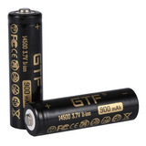 02 Baterias Íon De Lítio 14500 3.7 V 900 Mah Gtf