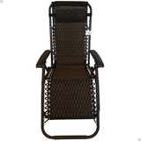 Cadeira Espreguiçadeira Dobrável Gravidade Zero Tecido/metal