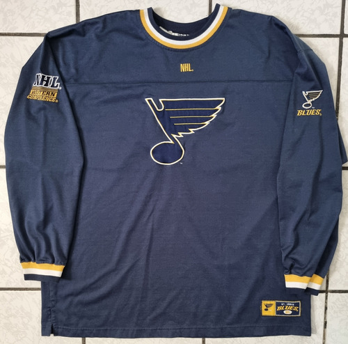 Jersey St Louis Blues Nhl Lee Vintage Bordada 2xl