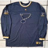 Jersey St Louis Blues Nhl Lee Vintage Bordada 2xl