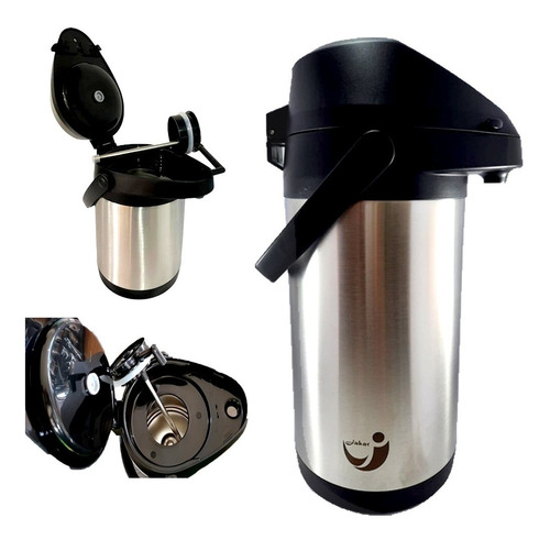 Garrafa Térmica Inox 4,0 Litros Café Sucos Tereré Chimarrão