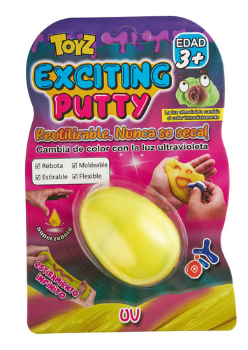 Exciting Putty Uv - Slime - Masa - Toyz - Edad 3+