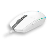 Mouse Gamer Logitech G203 Rgb Blanco Ligthsync