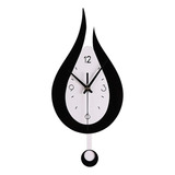 Reloj De Pared Silencioso Sin Tictac Decorativo De 12 Negro Color De La Estructura Fix Color Del Fondo Fix