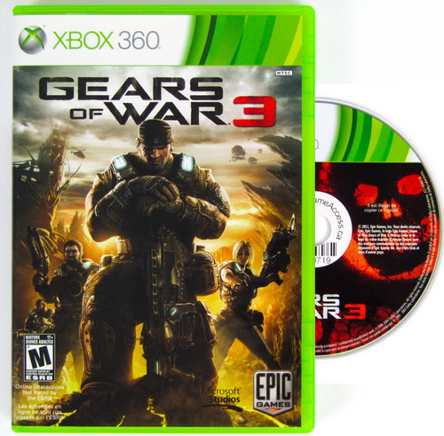 Gears Of War  3 Standard Edition Microsoft Xbox 360 Físico