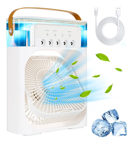 Mini Ar Condicionado C/ Água Gelo Ventilador Escritorio C/nf