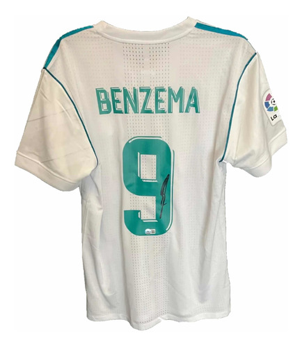 Jersey Autógrafo Karim Benzema Real Madrid Certificado