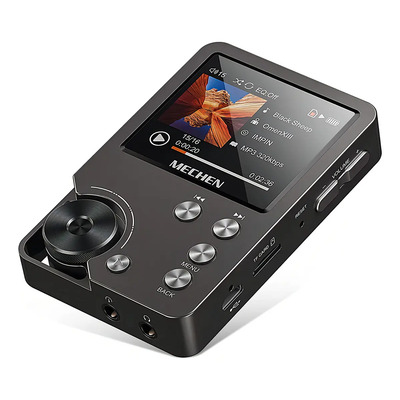 MECHEN Reproductor De Música Mp3,MECHEN-M30, 64GB ,Sonido Hifi,Carcasa de aleación de zinc,Ecualizador,Regalo, Color Marrón, | Meses sin interés