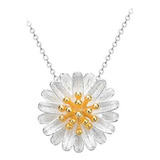 Choker Girasol Plata 925 Collar Sunflower Harry Styles Flor