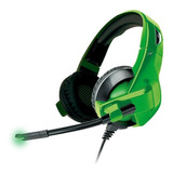 Auriculares Gamer Pc Ps4 Play 4 Luces Microfono Noga Stinger Color Verde