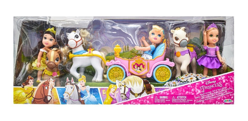 Disney Princesa Pack Carroza Real Muñeca Pony Jakks Pacific