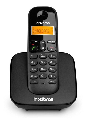 Telefone Sem Fio C/ Identificador Preto Ts 3110 - Intelbras